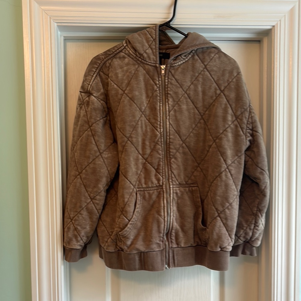 Quilted Brown Womens Jacket